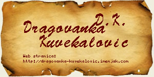 Dragovanka Kuvekalović vizit kartica